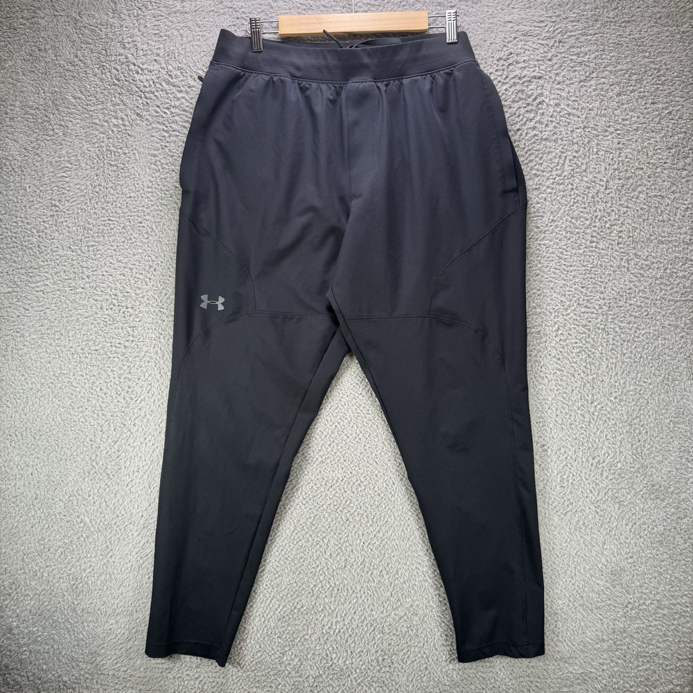 Under Armour Unstoppable Tapered Pants Mens XL Black Gym Workout Stretch